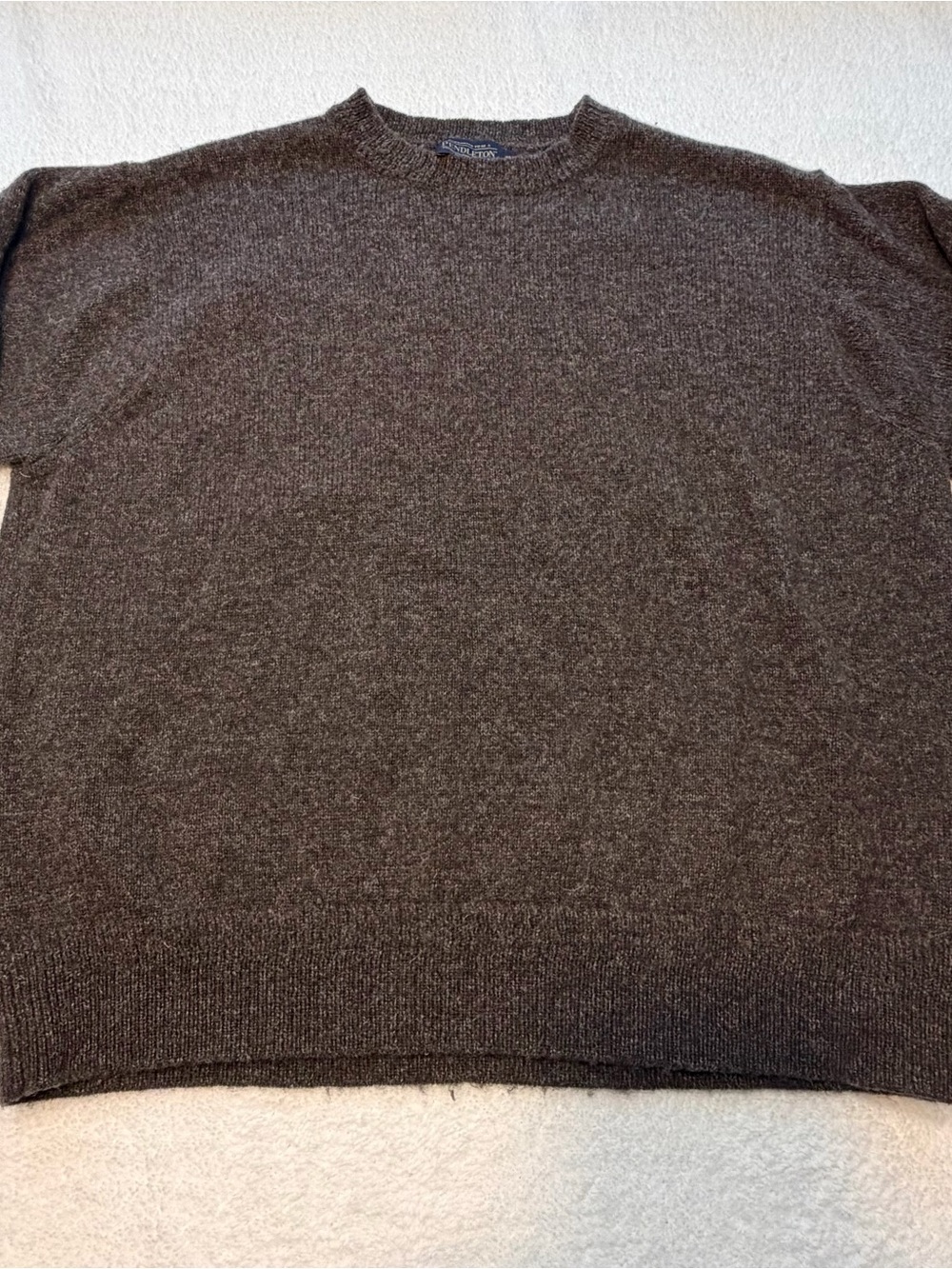 Pendleton Men's Crewneck Sweater - Dark Brown Heather